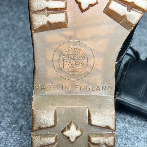 Dr. Martens 1460 Ben Boots Mens Sz 10 Black Smooth Leather Made In England Lace - Picture 14 of 16